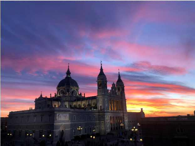 Sunset in Madrid