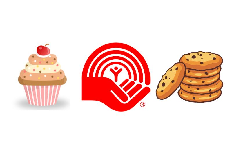 United way icon with desserts
