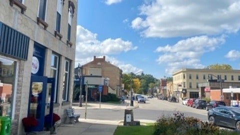 View of downtown New Hamburg Conservation District