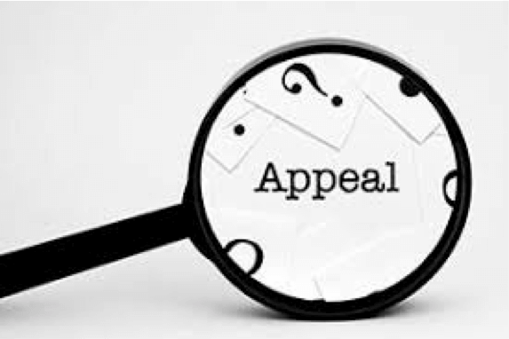 An image of a magnifying glass inspecting the word "Appeal"