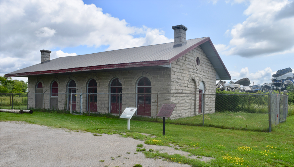 An old train station in St Marys, Ontario