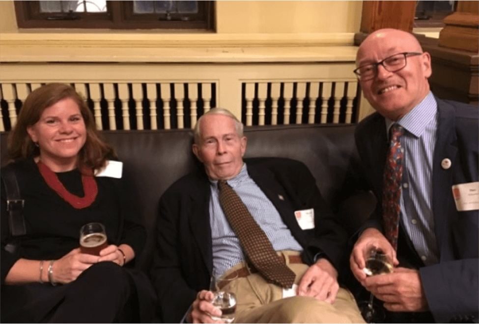 Steve Otto with Connor Turnbull and Dan Schneider at the ACO awards dinner