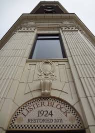The front of the Lister Block building which was restored in 1924, Hamilton, Ontario