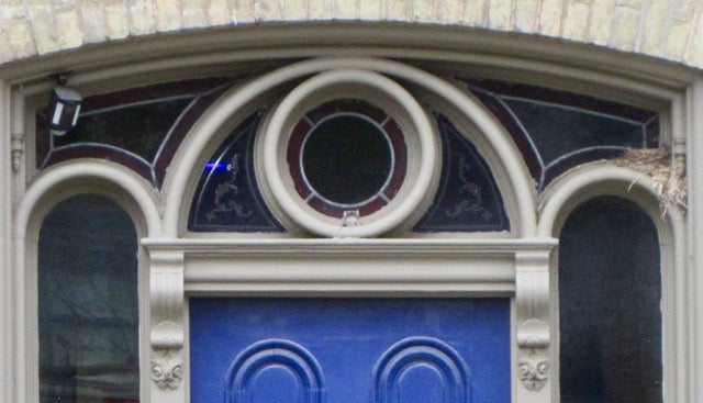 This London Doorway features an oculus