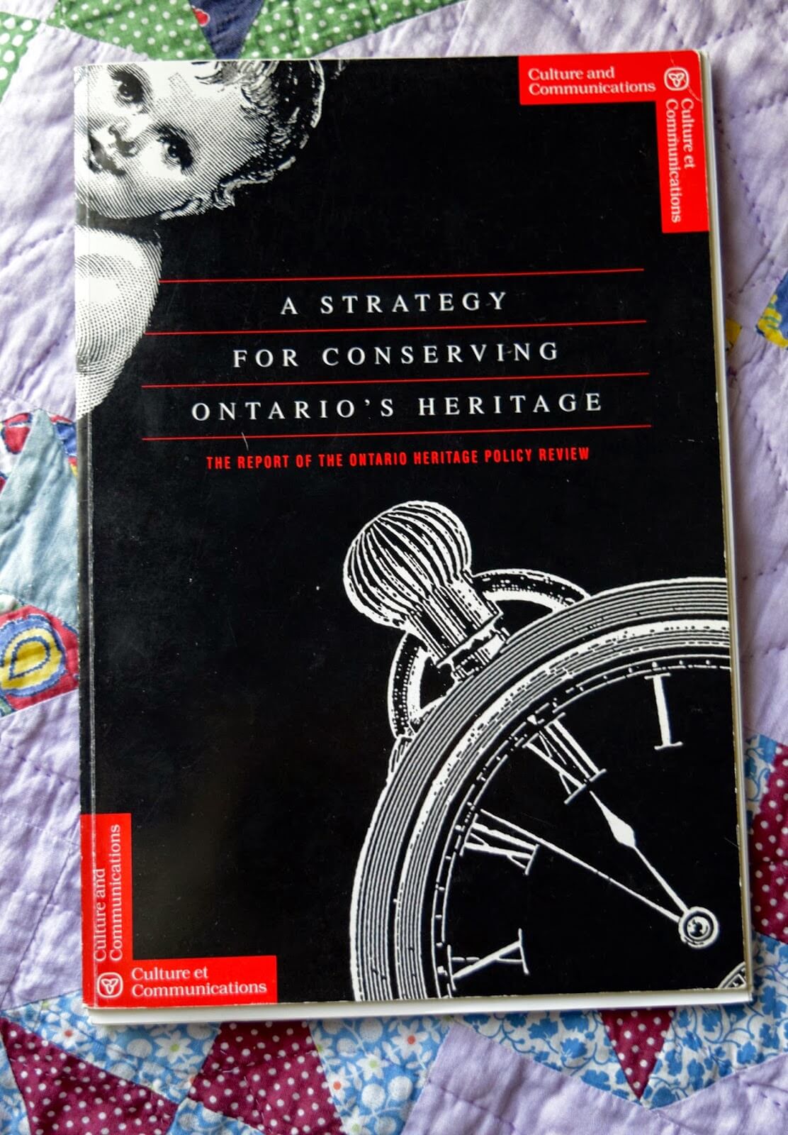 The book cover of A Strategy for Conserving Ontario’s Heritage.