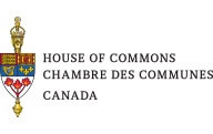 A logo reading "House of Commons, Chambre des Communes, Canada" with the Canadian coat of arms