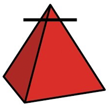 red 3D pyramid