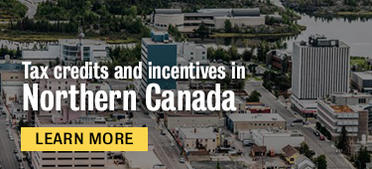 Tax credit and incentives in Northern Canada