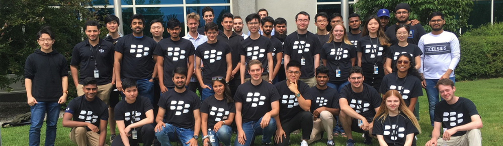 team photo of Blackberry co-op students