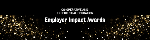 Glitter with employer impact awards text