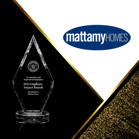 Designed award image with Mattamy Homes logo