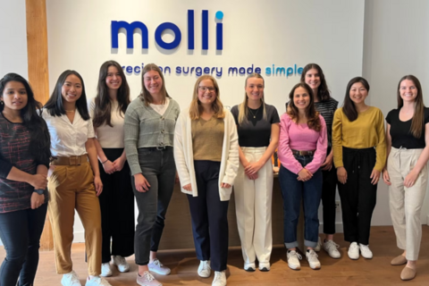 Co-op students at Molli Surgical office.