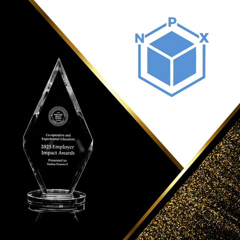 Designed award image with NPX logo
