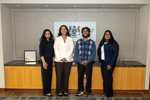 Group of students smiling at the camera
