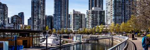 View of the harbour in Vancouver