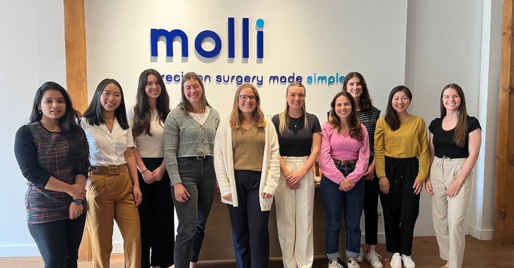 Co-op students at Molli Surgical office