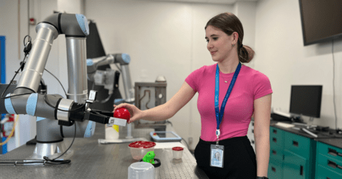 NRC co-op student testing robotics and science