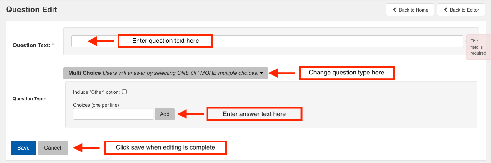 How to enter a question into pre-screening questions in WaterlooWorks