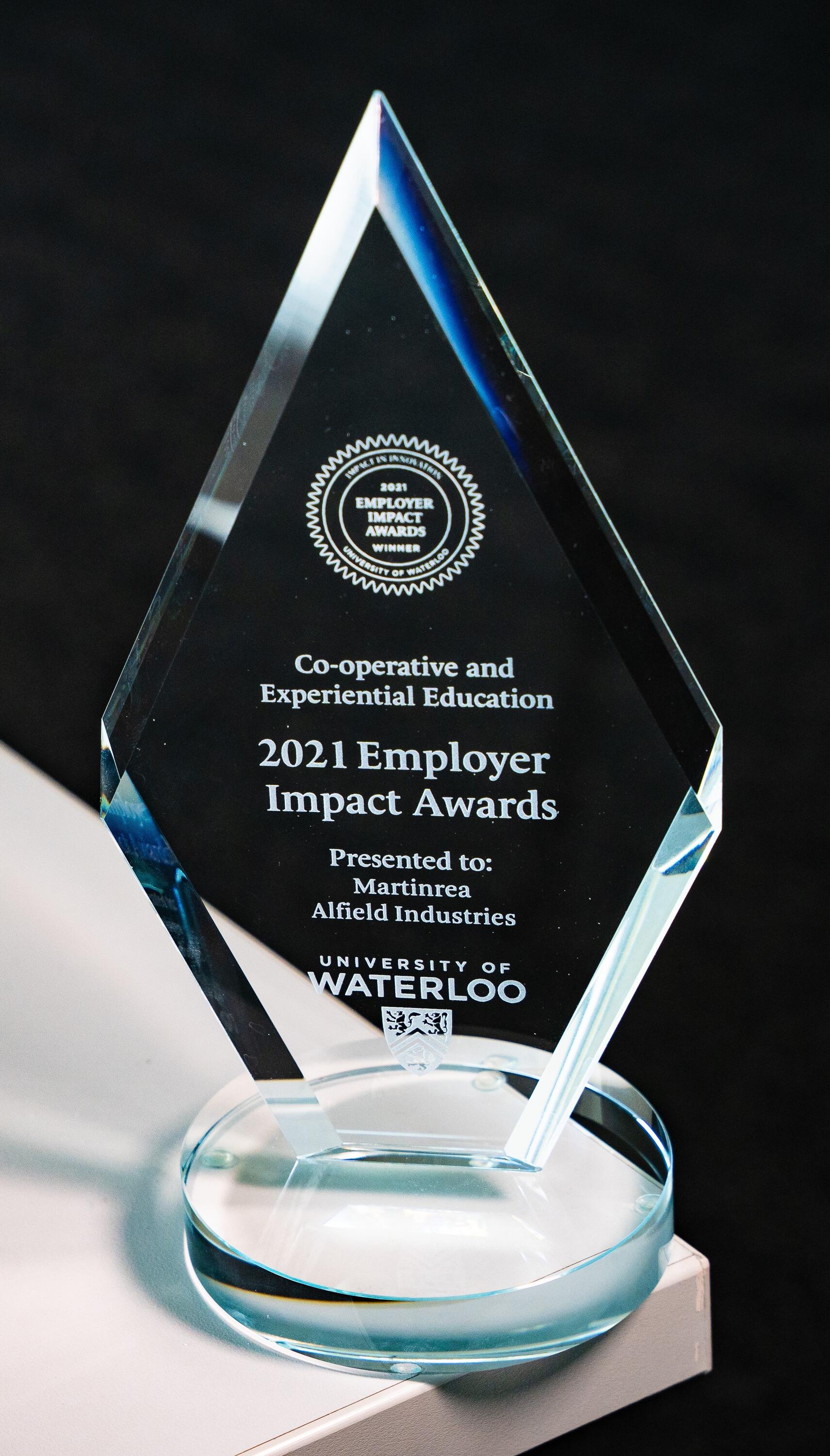 Martinrea 2021 cee employer impact award