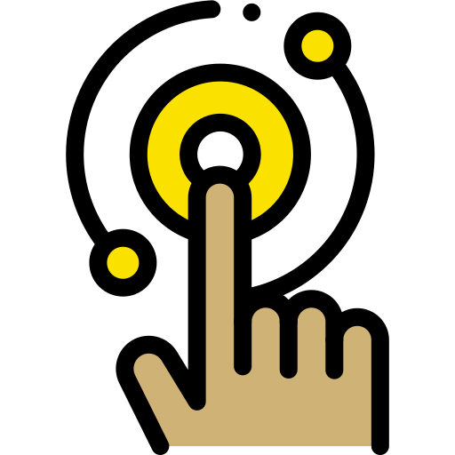 icon of a finger touching a digital pulse