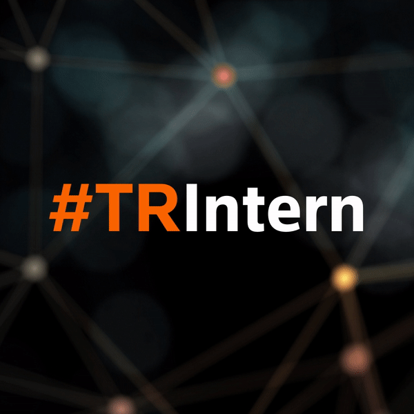 Animated gif stating to others #TRIntern is just a hashtag, to us #TRIntern is an experience