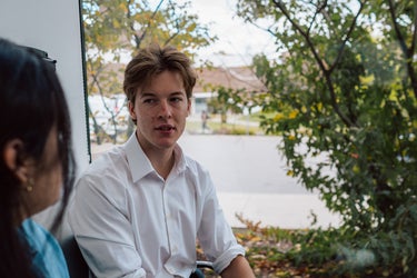 male student smiling