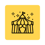 Carnival fair tent.