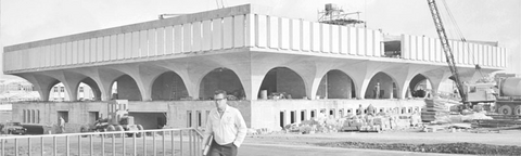University of Waterloo, Arts Library Building Under Construction October 6, 1964 