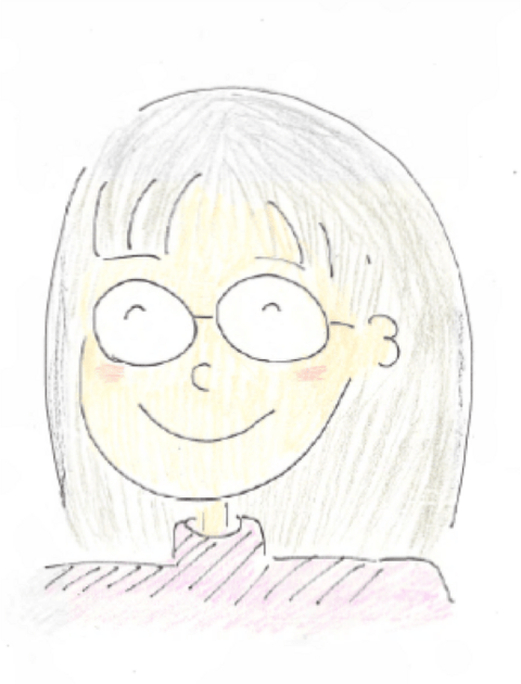 Illustration of woman in glasses