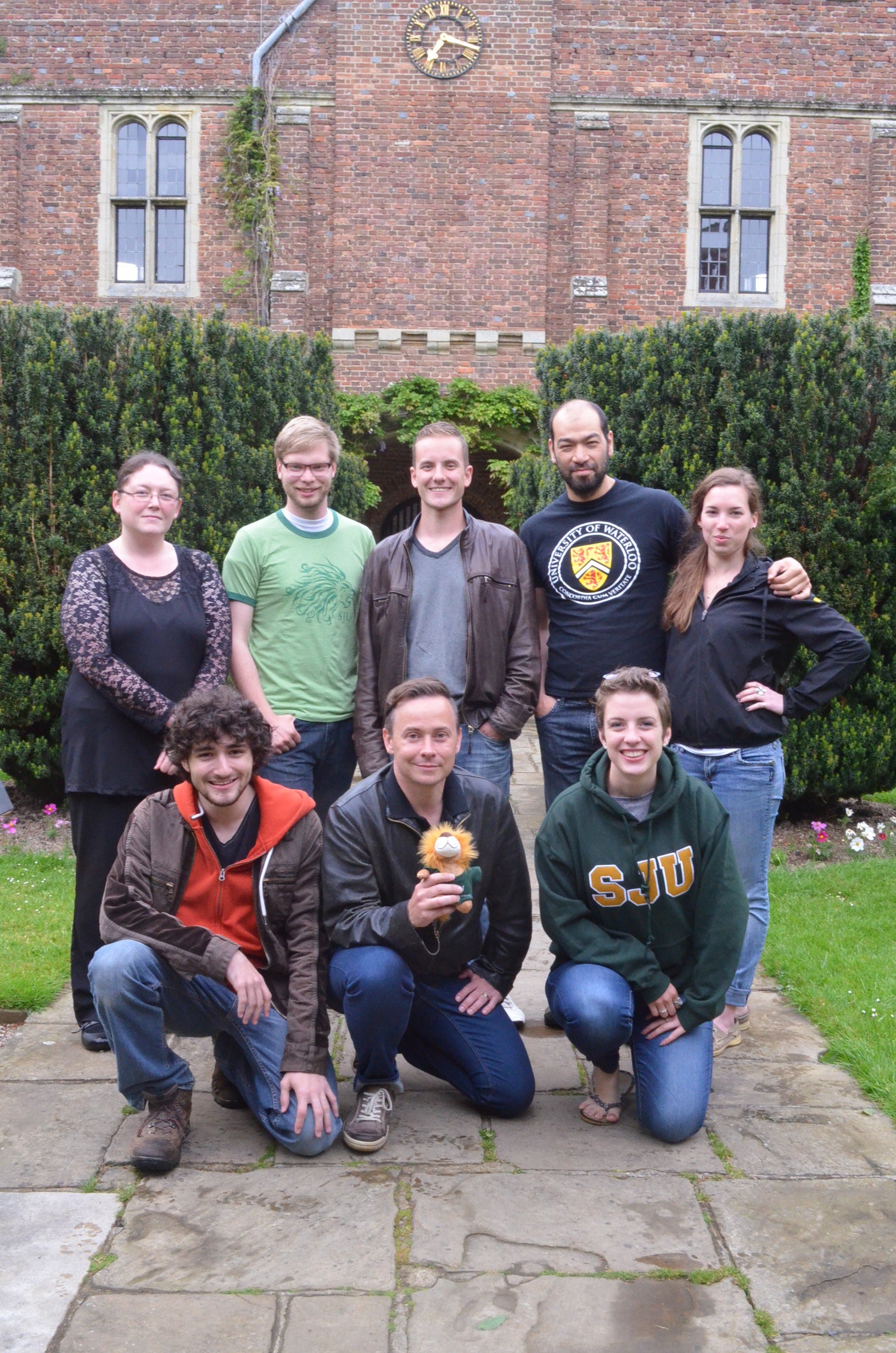 2014 experiential learning adventure students at Herstmonceux Castle, East Sussex, UK