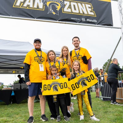 family at homecoming