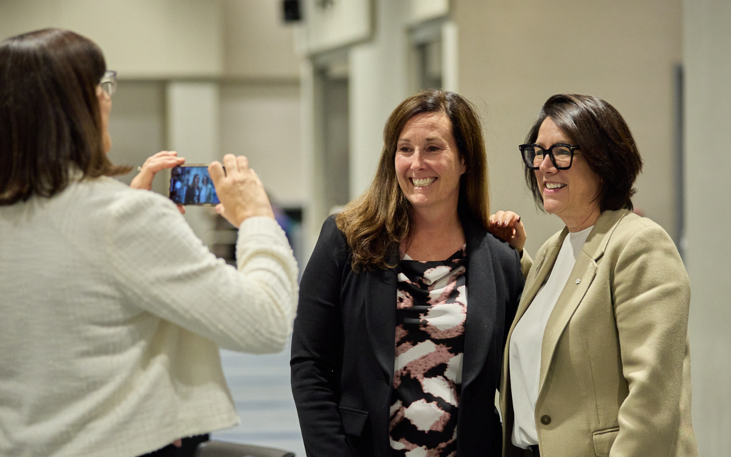 Hub conference speakers and guests taking photo