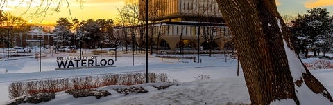 University of Waterloo in winter 