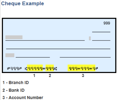 Cheque example