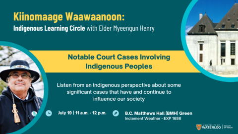 indigenous learning circle events poster