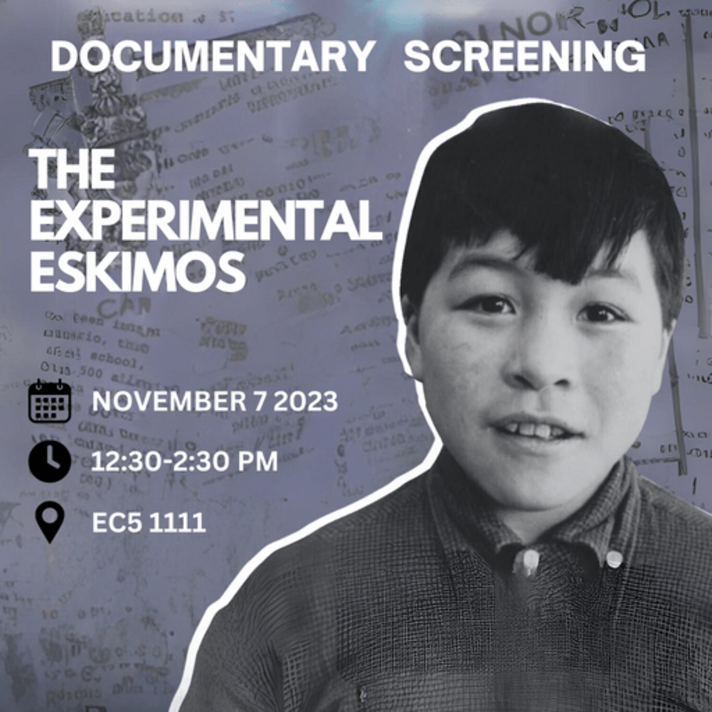 The Experimental Eskimos screening event poster with details