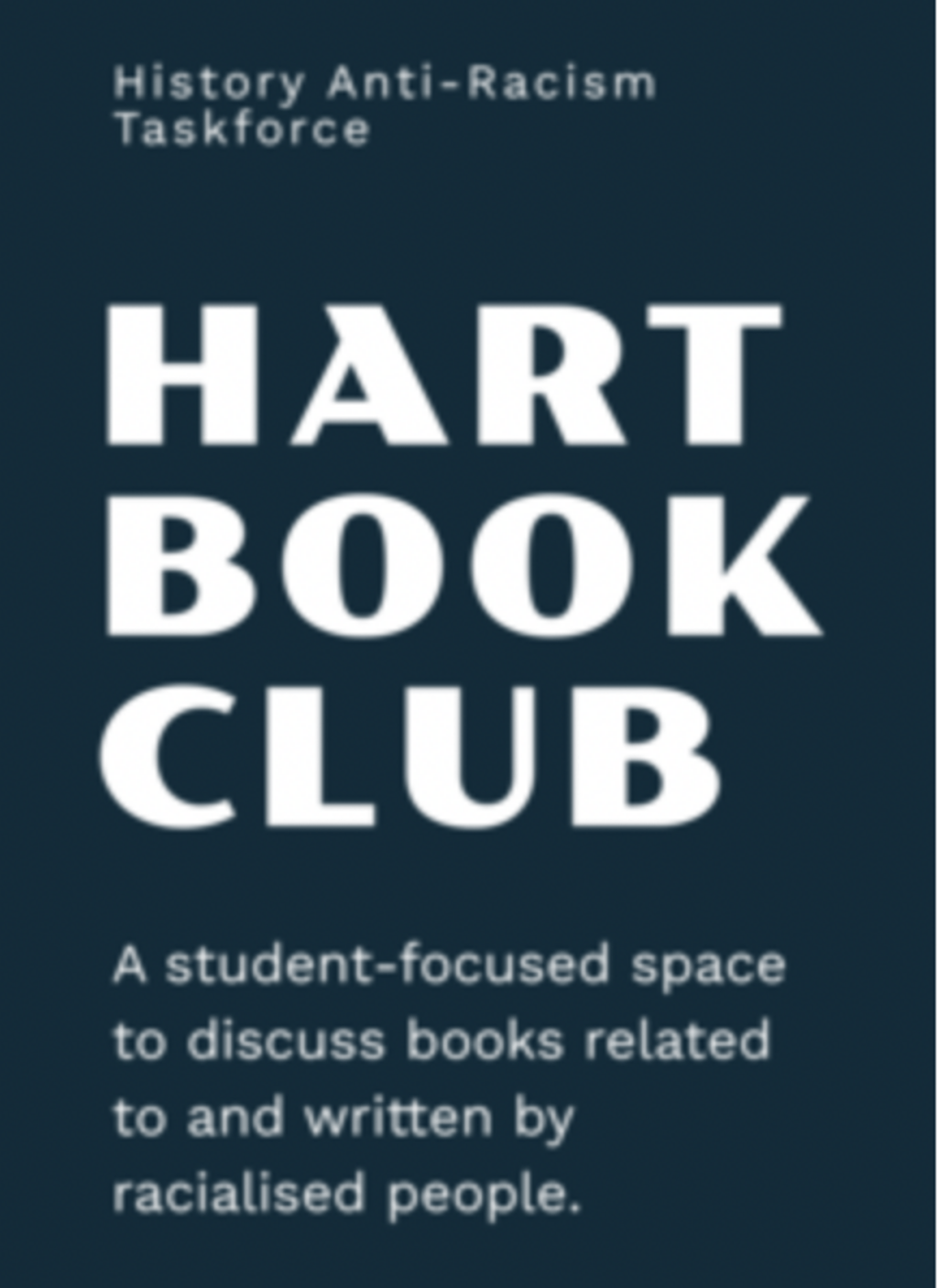 Hart Book Club info poster