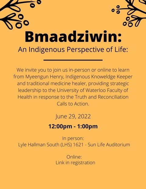 Bmaadziwin Event Poster