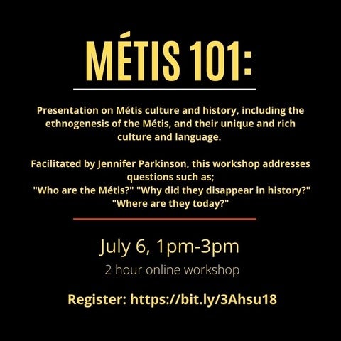 Metis 101 workshop poster with details