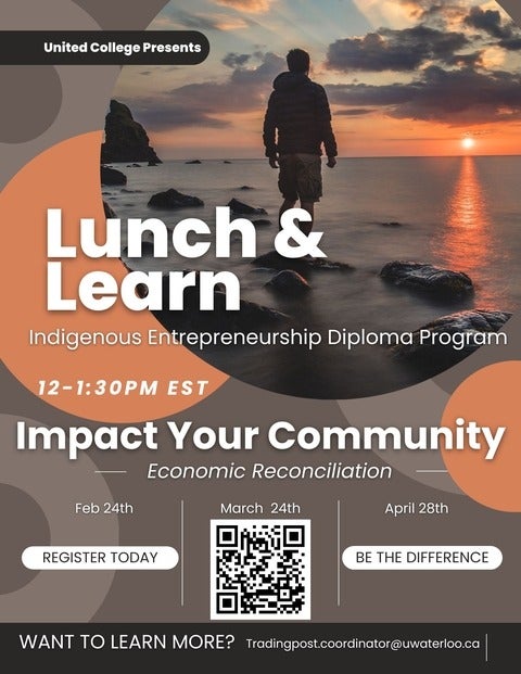 Indigenous Entrepreneurship Diploma Lunch and Learn Poster