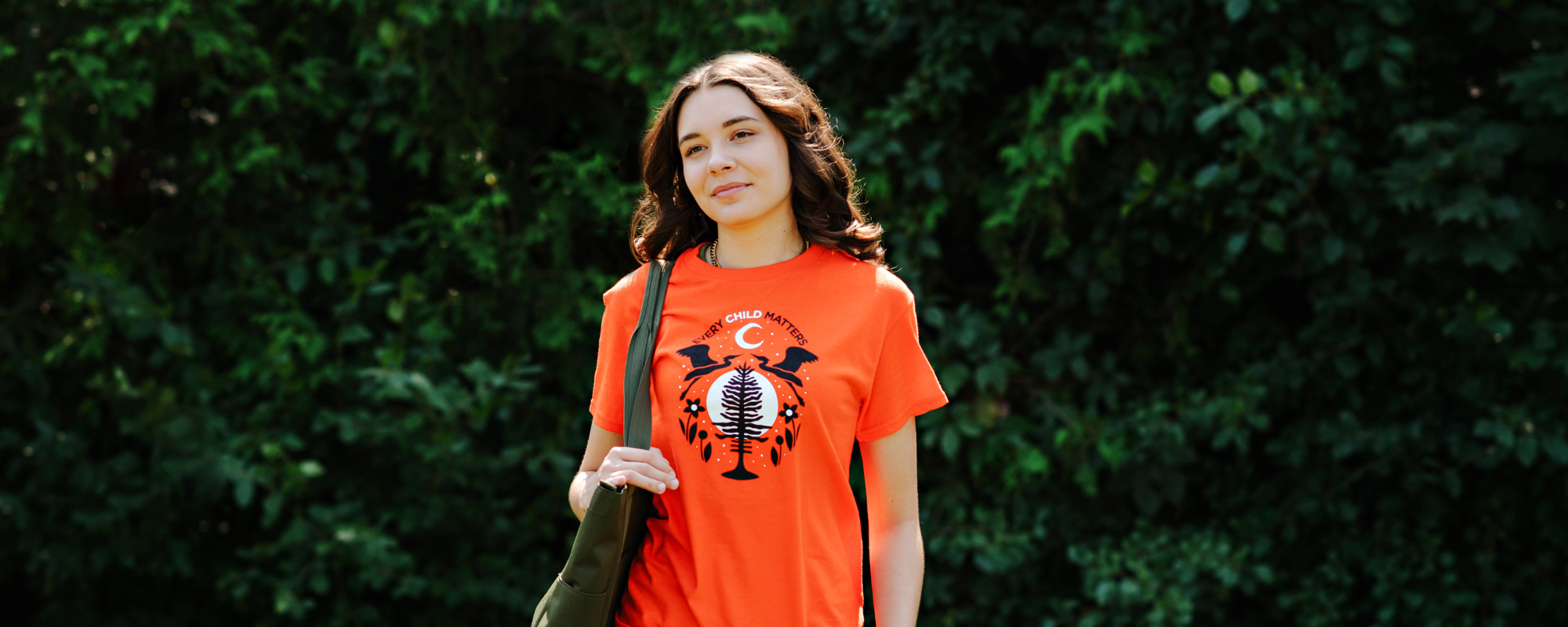 girl in orange shirt