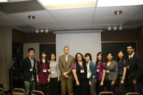 With Academic Keynote Speaker, Dr. Peter Hausdorf, at the 5th Annual Conference (held at University of Waterloo)