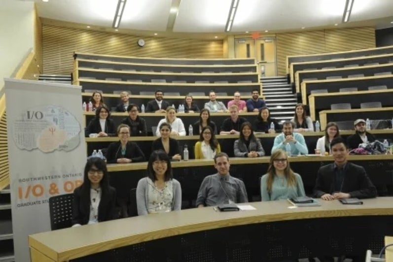 I/O conference members in Hagey Hall