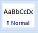 Styles 'Normal' option