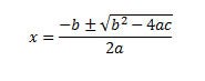 Quadratic equation