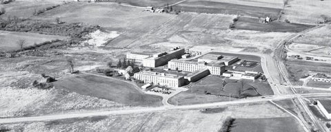 Aerial view of University of Waterloo Campus in 1961 