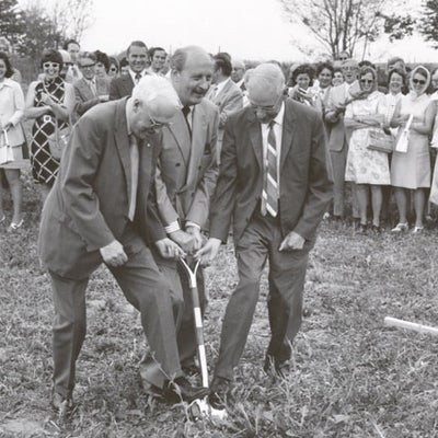 Groundbreaking ceremony for the Optometry Building