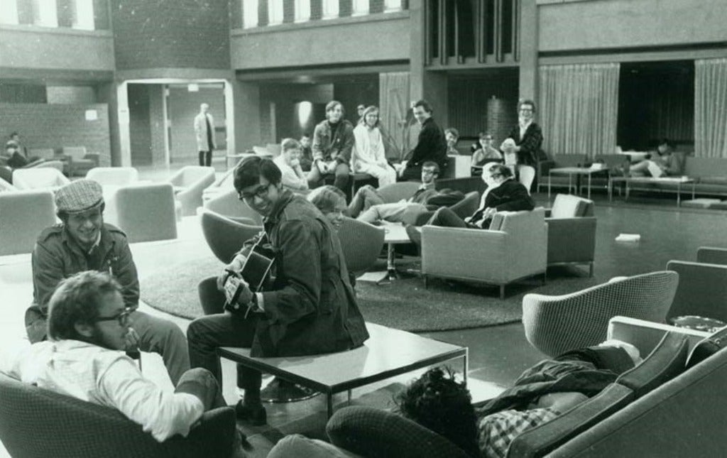 Students inside the SLC in the late 1960's