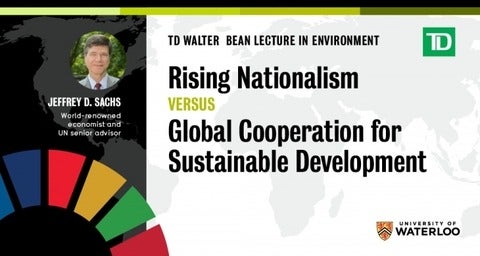 TD Walter Bean Lecture in Environment banner