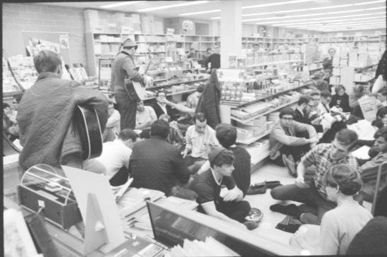 Bookstore sit-in 1969